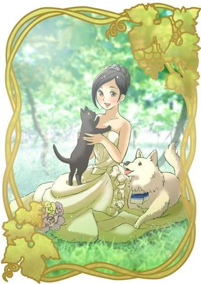 花嫁と犬と猫