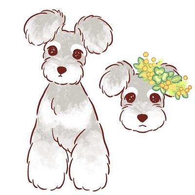 わんちゃん似顔絵