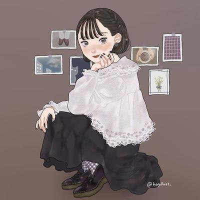 アイコン用の女の子イラスト制作