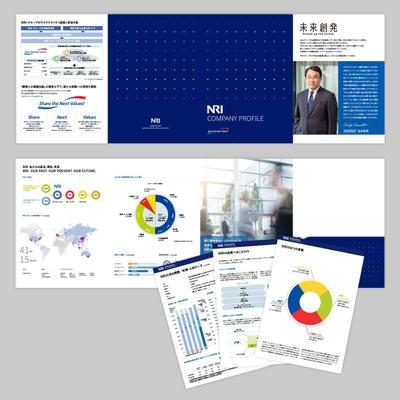 企業紹介用差替型パンフレット制作