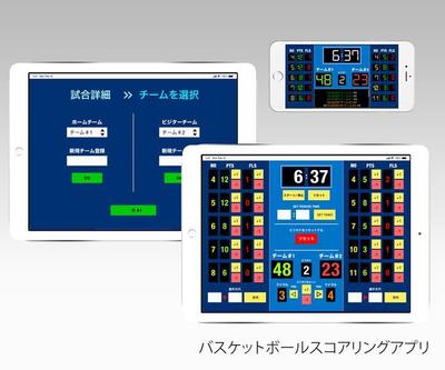 バスケットボールスコアアプリ