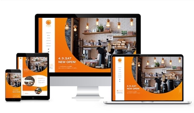 カフェのWebサイトデザイン