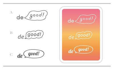 オンラインショップ"de good"のロゴ