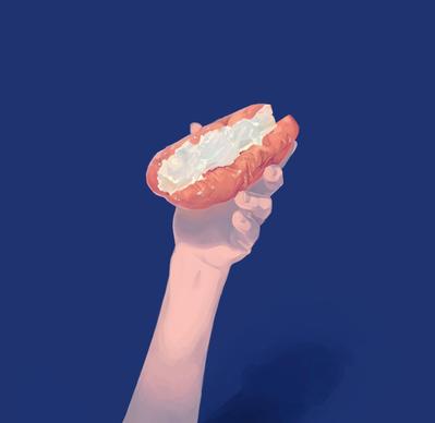 クリーム揚げパン