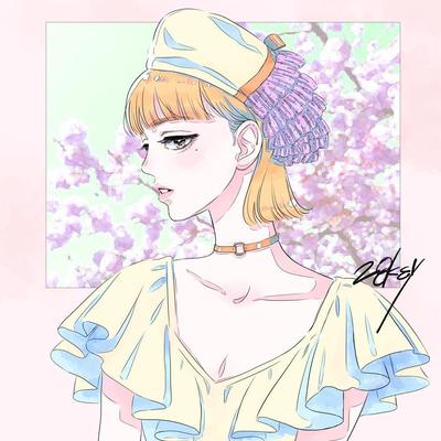 女の子（春色）のイメージで描かせていただきました