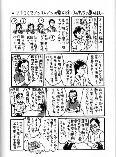 「コンビニオーナーになってはいけない」旬報社刊　本文マンガ