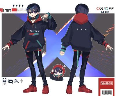ON/OFF オリジナルデザインパーカー