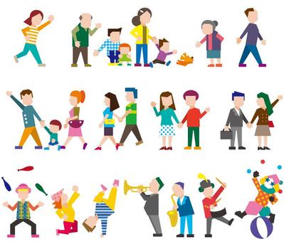 イオンモールつくば「シーズンイベント」人物のイラスト