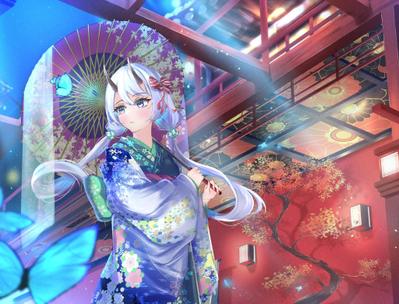ソシャゲ挿絵風イラスト
