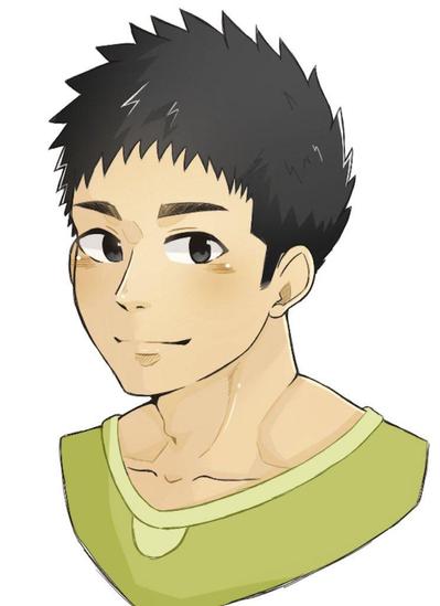 趣味で作成したバストアップのイラスト