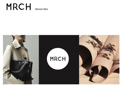 オンラインショッピングサイト「MRCH」バナーデザイン