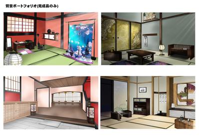 ゲームや、配信用背景に使える背景イラスト