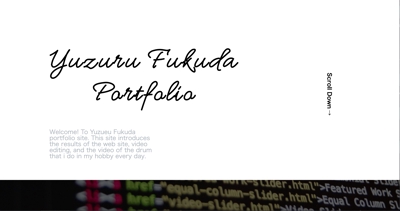 Yuzuru Fukuda portfolio site