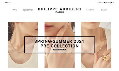 PHILIPPE AUDIBERT PARIS LPサイト　モックアップ