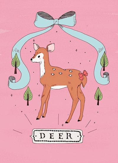 オリジナルイラスト　deer