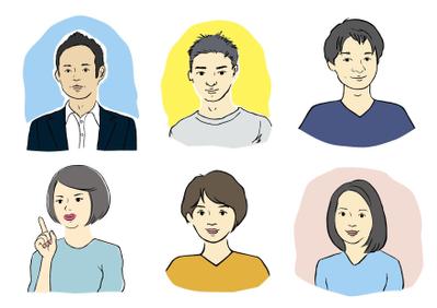 SNS用のアイコンイラスト