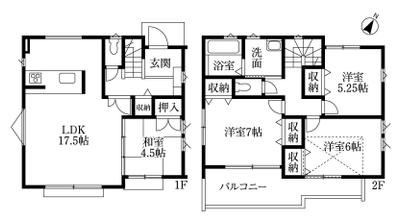 広告用の間取り図です