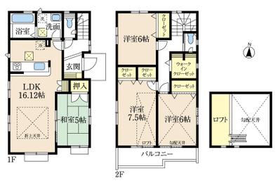 広告用の間取り図です