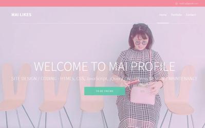プロフィールサイト 兼 ポートフォリオサイト