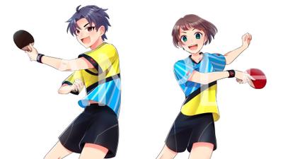卓球大会のPRキャラクター
