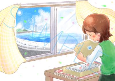 水彩画風イラスト　サンプル