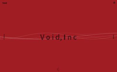 Void,incのHP　(デモサイト)