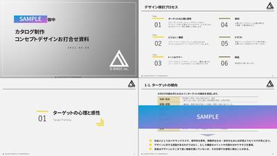 資料デザインのコンセプト設計打ち合わせ用資料