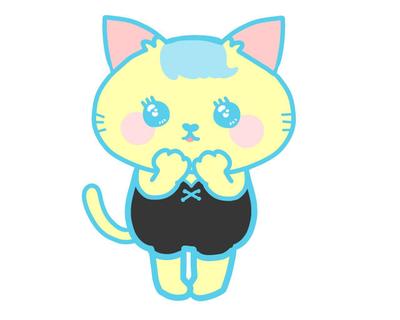 可愛い猫ちゃんのキャラクター