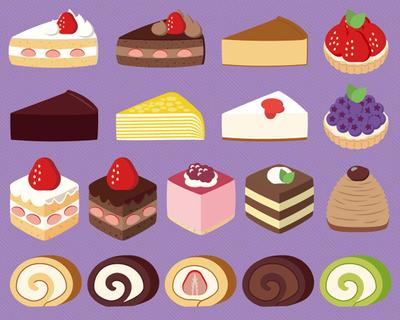 ミニケーキのイラスト