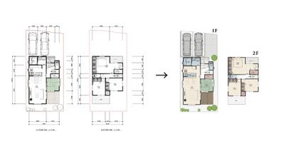 CAD、エクセルデータから美しい平面デザインへ