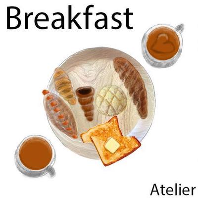 朝食「パンとコーヒー」