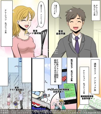 You tube漫画 作成実績サンプル