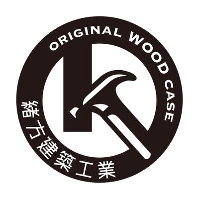 original WOOD case 緒方建築工業のロゴ制作