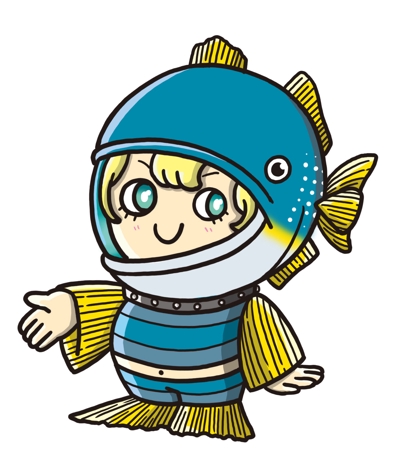 魚をモチーフとしたキャラクターデザイン