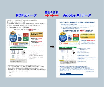 PDF → AI 変換 &amp; 修正