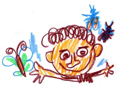 子供が描いた風イラスト