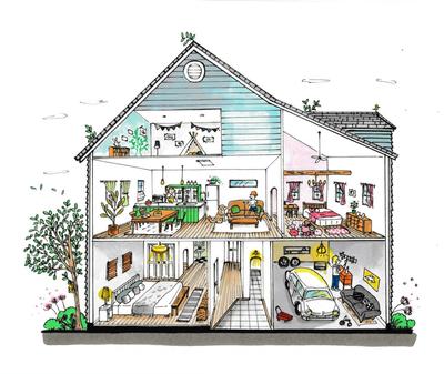 お家の断面図