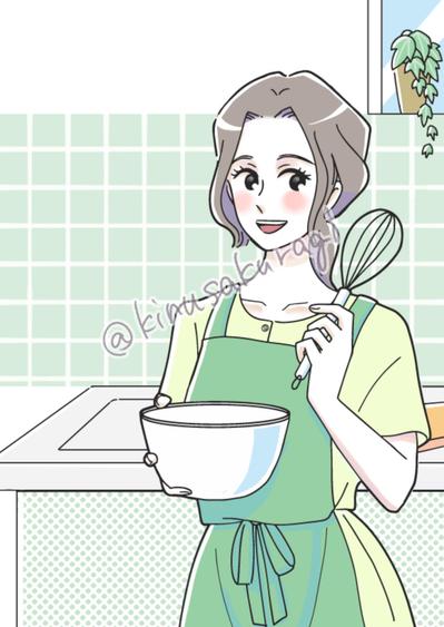 料理教室のためのイラスト