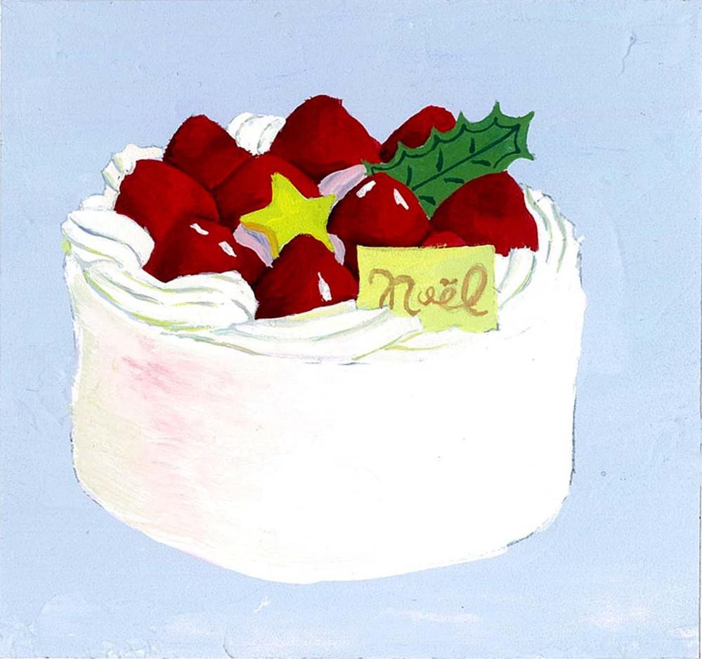 クリスマスケーキのイラスト