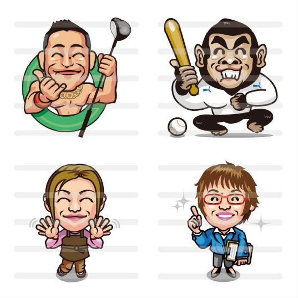 個人のお客様の似顔絵　1