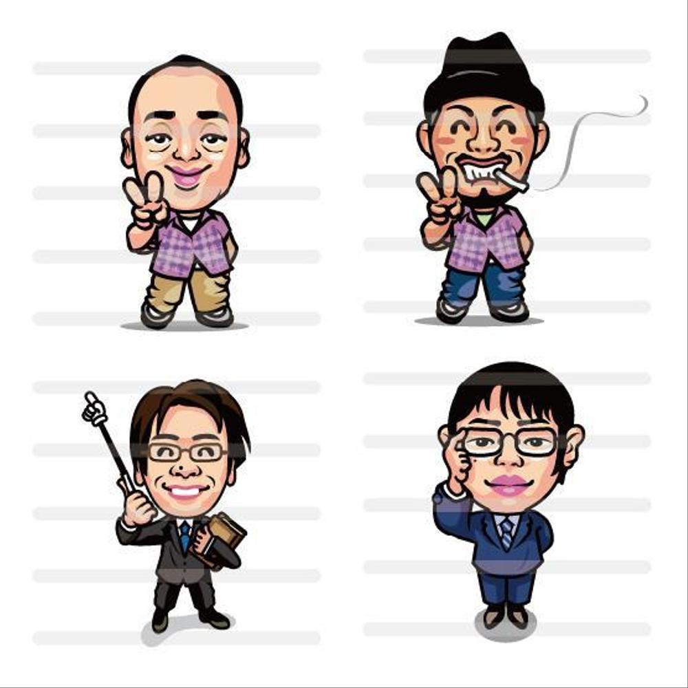 個人のお客様の似顔絵　2