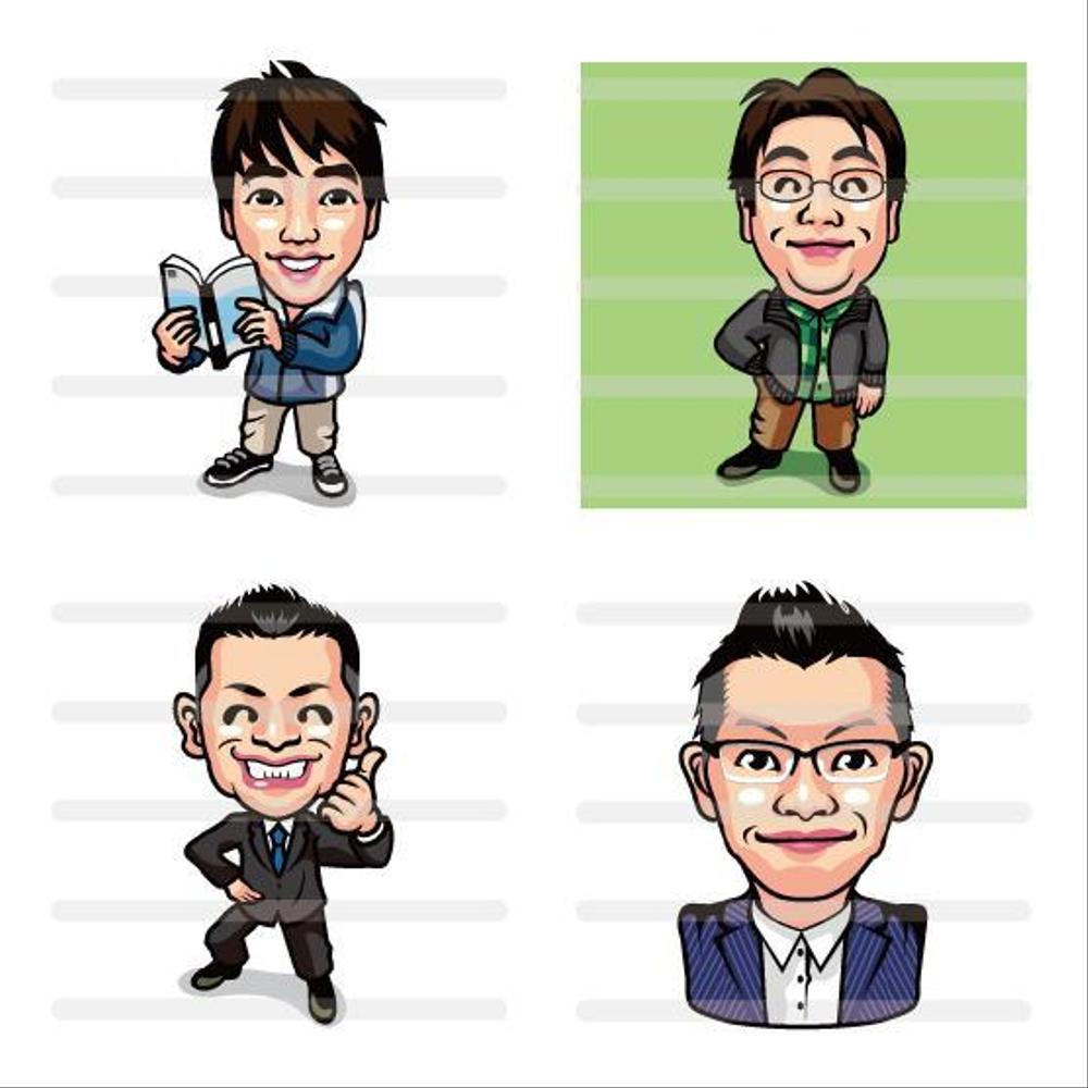 個人のお客様の似顔絵　4