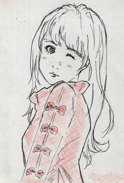 似顔絵を描きます。