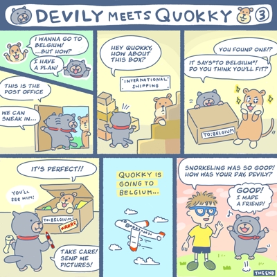 (3)コミック作成 DEVILY MEETS QUOKKY