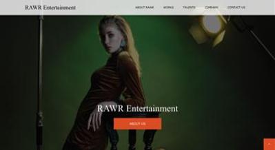 Rawr Entertainment様のWEB制作を担当いたしました。