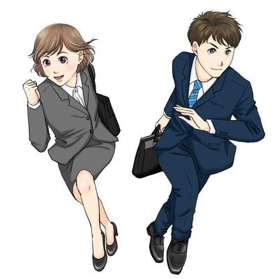 自治体の就職斡旋事業用のイラスト