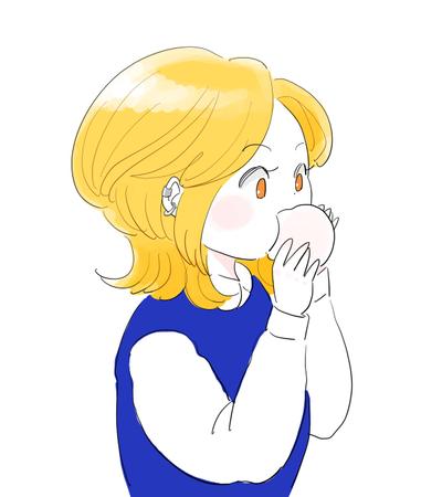 食べるイラスト