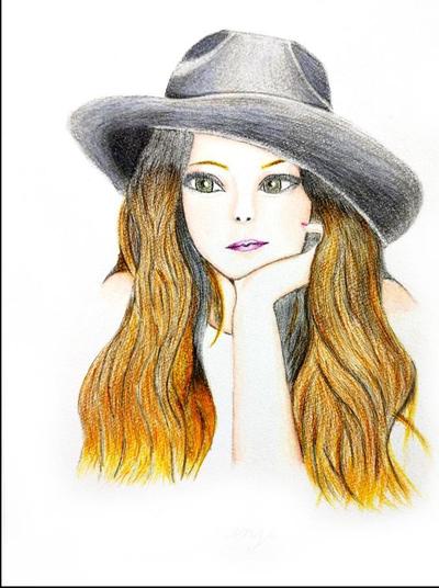 安室奈美恵　似顔絵　