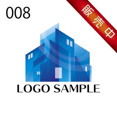 ロゴ販売用【008】家、ビル、マンション、不動産をイメージしたロゴ