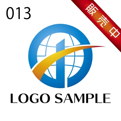 ロゴ販売用【013】地球、世界、アルファベット「J」モチーフのロゴ